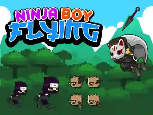 Permainan Ninja Boy Flying secara online