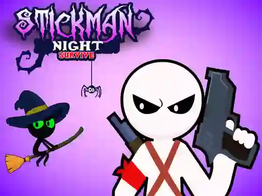 Permainan Stickman Night Survive secara online