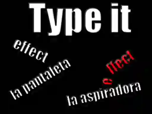 Permainan Type it secara online