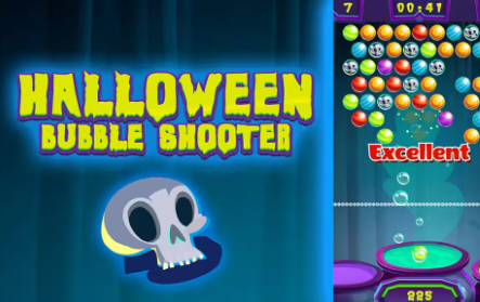 Permainan Penembak gelembung Halloween secara online