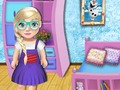 Permainan Baby Elsa School Hiasi  secara online