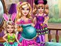 Permainan Barbie dengan anak kembar  secara online