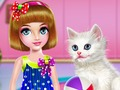 Permainan Kitty: perawatan dan potong rambut  secara online