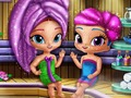 Permainan Shimmer and Shine: gin berkilau di sauna  secara online