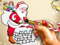Permainan Pewarnaan Santa Natal  secara online