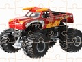Permainan Tantangan Jigsaw Truk Monster secara online
