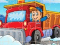 Permainan Puzzle Truk Musim Dingin secara online