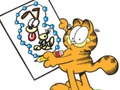 Permainan Garfield menghubungkan titik-titik tersebut  secara online