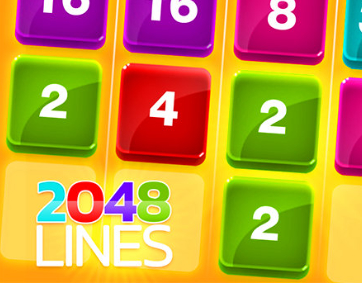 Permainan 2048 Garis secara online