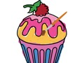 Permainan Mewarnai Cupcake Lezat secara online