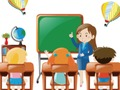 Permainan Teka-teki Kembali ke Sekolah secara online