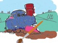 Permainan Kereta untuk anak-anak: Buku mewarnai  secara online