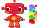 Permainan Kembali ke Sekolah: Buku Mewarnai Robot secara online