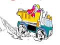 Permainan Mewarnai Truk Lego secara online