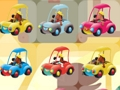 Permainan Anak anjing menggemaskan dalam mobil Match 3 secara online