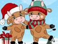 Permainan Perbedaan Banteng Natal yang Lucu  secara online