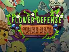 Permainan Pengepungan Zombie Pertahanan Bunga  secara online