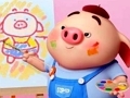 Permainan Kembali Ke Sekolah Buku Mewarnai Babi  secara online