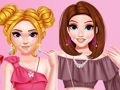 Permainan Dandanan Crop Top Ruffle yang Trendi  secara online