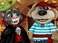 Permainan Talking Tom Dan Angela Pesta Halloween  secara online