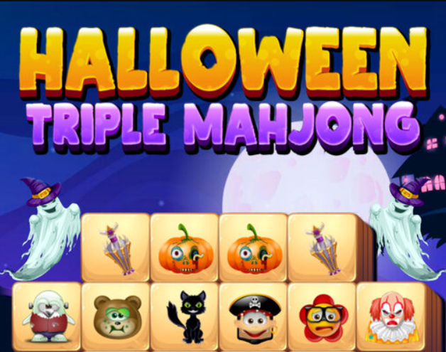 Permainan Halloween Triple Mahjong secara online