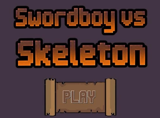 Permainan Swordboy vs kerangka secara online