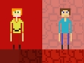 Permainan Stickman Steve vs Alex Nether secara online