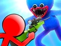 Permainan Stickman melawan Huggy Wuggy secara online