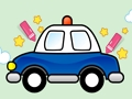 Permainan Mudah Melukis Mobil Polisi  secara online