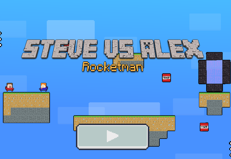 Permainan Steve vs Alex Rocketman secara online