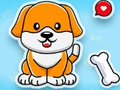Permainan Buku Mewarnai: Anjing Lucu  secara online