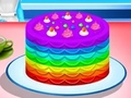 Permainan Memasak Kue Pelangi  secara online