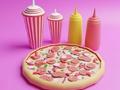 Permainan Buku Mewarnai: Pizza  secara online
