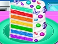 Permainan Membuat Kue Confetti Pelangi  secara online
