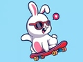 Permainan Buku Mewarnai: Skateboard Kelinci  secara online