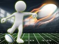 Permainan Lari dan Tendangan Rugby Stickman secara online