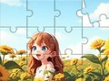 Permainan Puzzle Jigsaw: Gadis Bunga Matahari  secara online