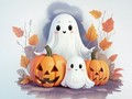 Permainan Buku Mewarnai: Hantu Halloween  secara online