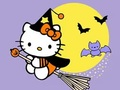 Permainan Buku Mewarnai: Kitty Halloween  secara online
