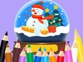 Permainan Buku Mewarnai: Bola Kristal Natal  secara online
