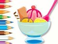 Permainan Buku Mewarnai: Es Krim Sundae  secara online