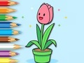 Permainan Buku Mewarnai: Seikat Tulip  secara online