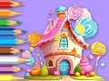 Permainan Buku Mewarnai: Rumah Lollipop  secara online