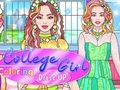 Permainan Dress Up Mewarnai Gadis Kampus  secara online