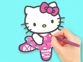 Permainan Buku Mewarnai: Menari Hello Kitty  secara online