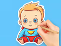 Permainan Buku Mewarnai: Bayi Super Lucu  secara online