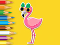 Permainan Buku Mewarnai: Flamingo  secara online