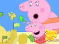 Permainan Puzzle Jigsaw: Peppa Pig Membuat Pasir  secara online