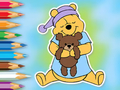 Permainan Buku Mewarnai: Winnie Dengan Mainan Beruang  secara online