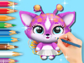 Permainan Buku Mewarnai: Fluvsies Lucu  secara online